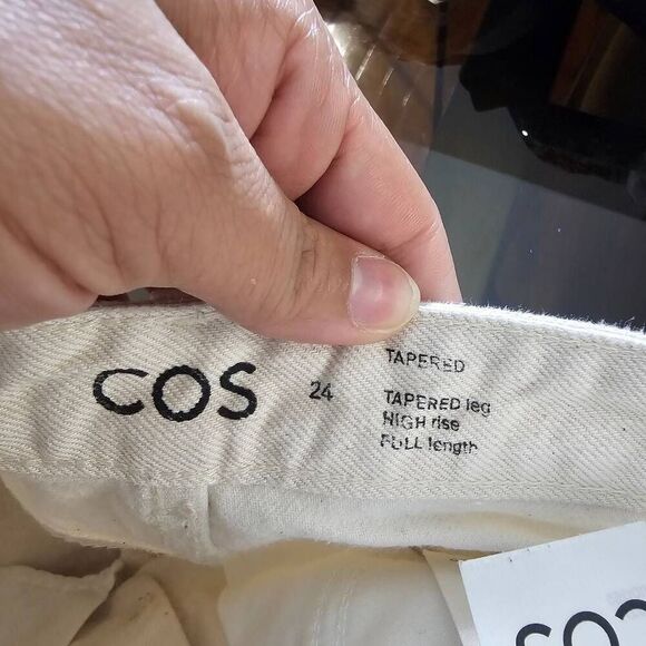 COS High Rise Tapered Full Length Jeans Women 24 - Picture 7 of 8